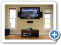 TV Installation with Surface Mount Surround Speakers Bergen County NJ 