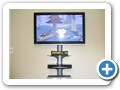 Wall Mount TV with 3 Tier Shelf Below Bergen County NJ